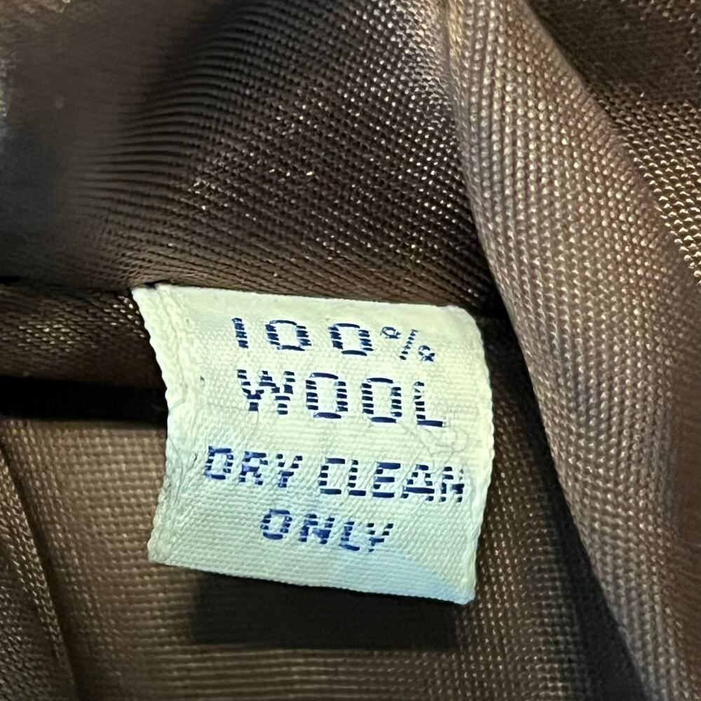 Vintage 90s Ralph Lauren Wool-Blend Herringbone Tweed Blazer Made in USA Size 6 - Picture 11 of 13